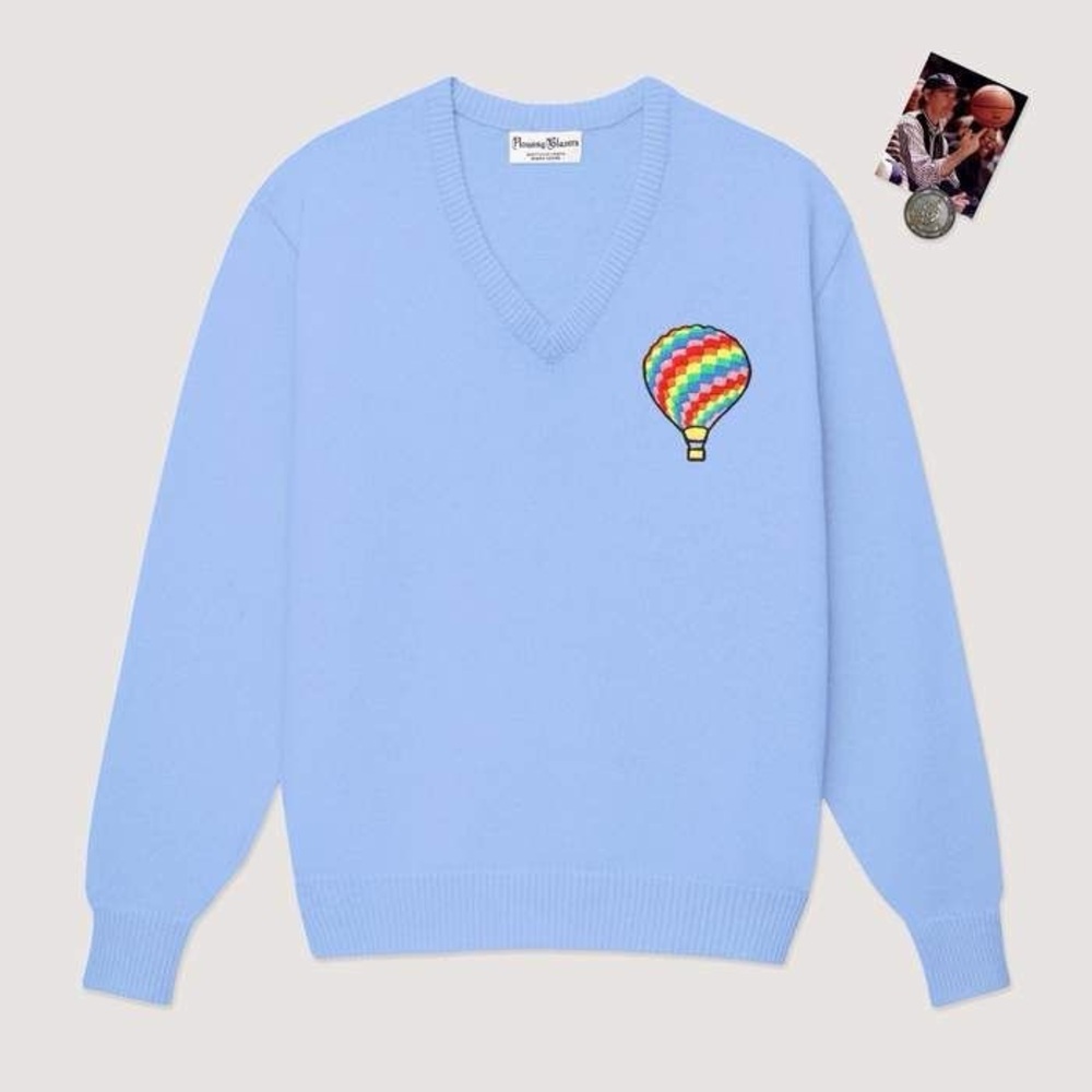 Rowing Blazers V Neck Hot Air Balloon Sweater